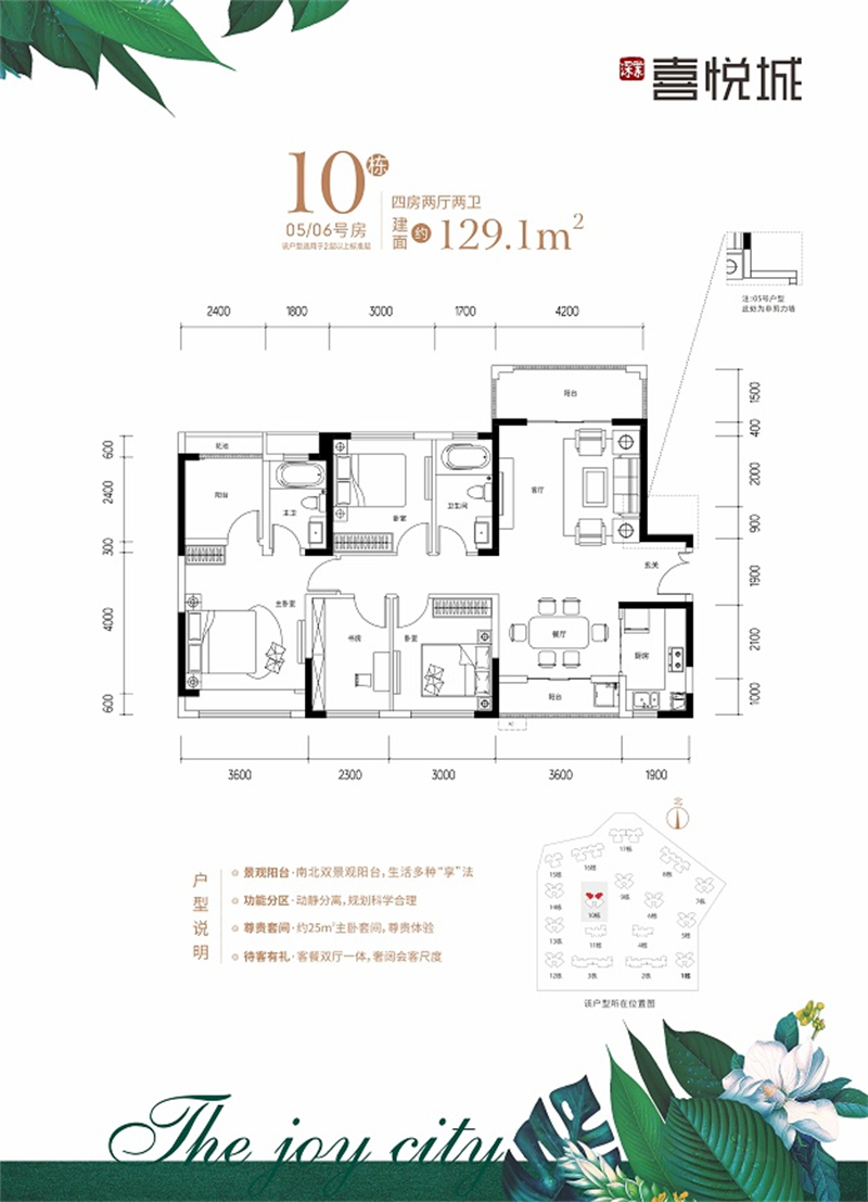 5室2厅2卫1厨129.00㎡